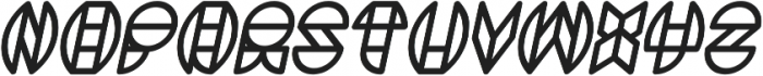 DRAGON FLY Bold Italic otf (700) Font UPPERCASE
