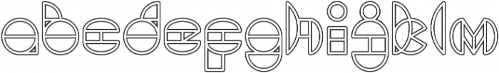 DRAGON FLY_outlined otf (400) Font LOWERCASE
