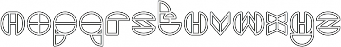 DRAGON FLY_outlined otf (400) Font LOWERCASE