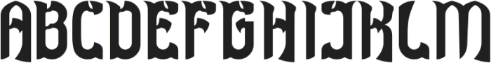 DRAGON SLAYER Bold otf (700) Font UPPERCASE