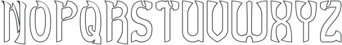 DRAGON SLAYER-Hollow otf (400) Font UPPERCASE