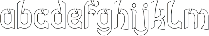 DRAGON SLAYER-Hollow otf (400) Font LOWERCASE