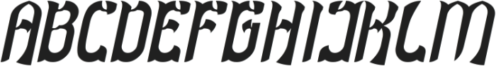 DRAGON SLAYER Italic otf (400) Font UPPERCASE