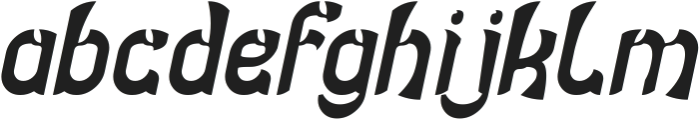 DRAGON SLAYER Italic otf (400) Font LOWERCASE