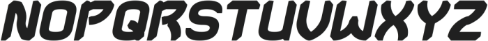 DRIFT SPACE Bold Italic otf (700) Font UPPERCASE