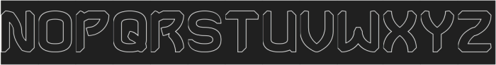 DRIFT SPACE-Hollow-Inverse otf (400) Font UPPERCASE