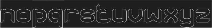 DRIFT SPACE-Hollow-Inverse otf (400) Font LOWERCASE