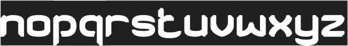 DRIFT SPACE-Inverse otf (400) Font LOWERCASE