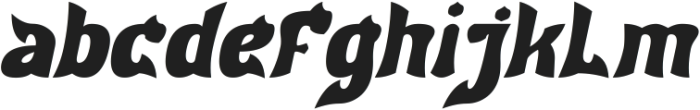 Dragon Fire Bold Italic otf (700) Font LOWERCASE