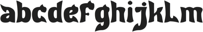 Dragon Fire Bold otf (700) Font LOWERCASE