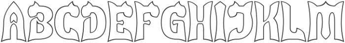 Dragon Fire-Hollow otf (400) Font UPPERCASE