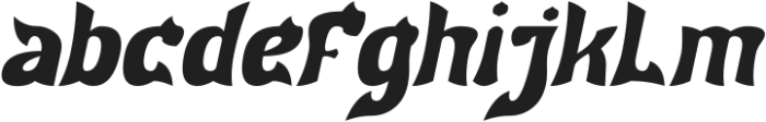 Dragon Fire Italic otf (400) Font LOWERCASE