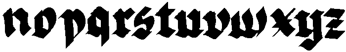 Dragon Regular otf (400) Font LOWERCASE