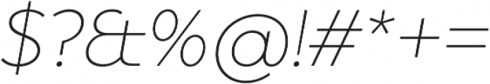 Dragon Thin Italic otf (100) Font OTHER CHARS