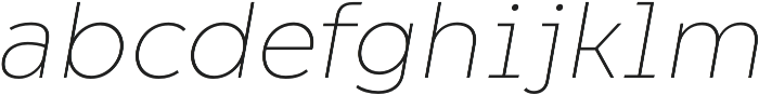 Dragon Thin Italic otf (100) Font LOWERCASE