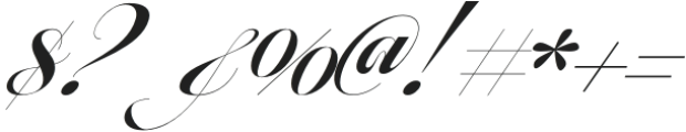 Dramatic Painting Regular Italic otf (400) Font OTHER CHARS
