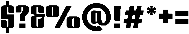 Dravox Black otf (900) Font OTHER CHARS