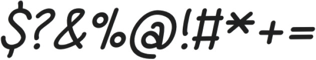 Drawntastic Italic otf (400) Font OTHER CHARS