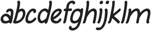 Drawntastic Italic otf (400) Font LOWERCASE
