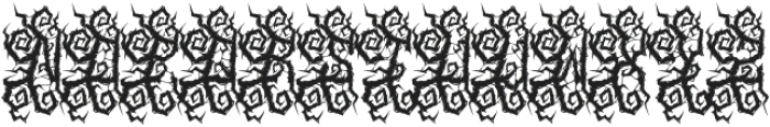 Dread Metal Font otf (400) Font UPPERCASE