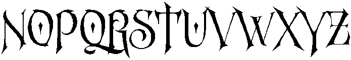 Dreadglyph otf (400) Font UPPERCASE