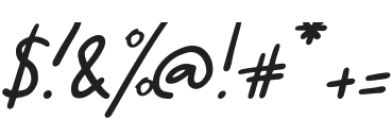 Dream Believer Italic otf (400) Font OTHER CHARS
