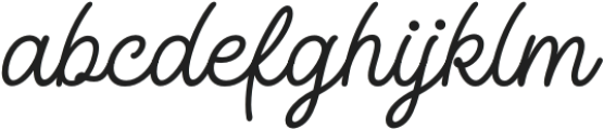 Dream Coast Script otf (400) Font LOWERCASE