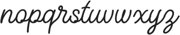 Dream Coast Script otf (400) Font LOWERCASE