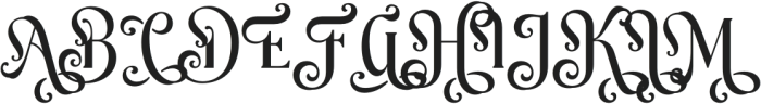Dream Fantasy Lite Regular otf (400) Font UPPERCASE