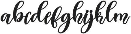 Dream Heart Italic otf (400) Font LOWERCASE