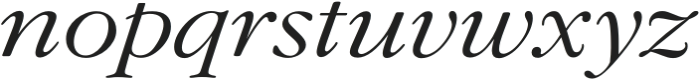 Dream Italic otf (400) Font LOWERCASE