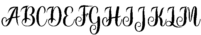 Dream Regular otf (400) Font UPPERCASE