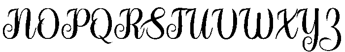 Dream Regular otf (400) Font UPPERCASE