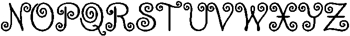 Dream Spiral Regular otf (400) Font UPPERCASE