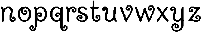 Dream Spiral Regular otf (400) Font LOWERCASE