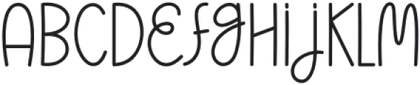 Dream Story Regular otf (400) Font UPPERCASE