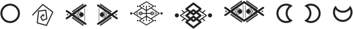 Dream Symbols Regular otf (400) Font OTHER CHARS
