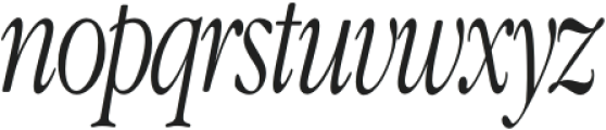 Dream Thin Italic otf (100) Font LOWERCASE