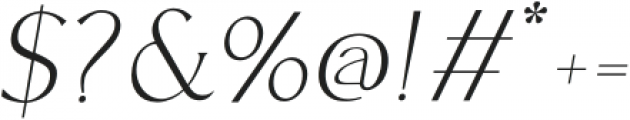 Dreamer Italic otf (400) Font OTHER CHARS