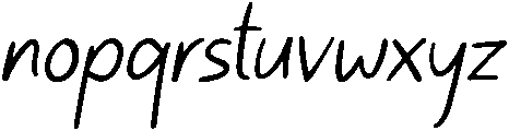 Dreamer Regular otf (400) Font LOWERCASE