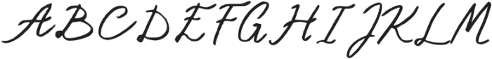 Dreams On Paper Regular otf (400) Font UPPERCASE