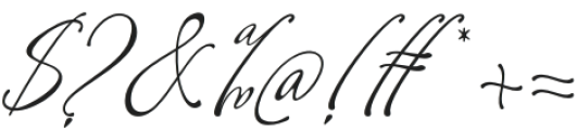Dreams Symphony Signature Reg otf (400) Font OTHER CHARS