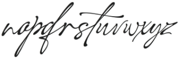 Dreams Symphony Signature Reg otf (400) Font LOWERCASE