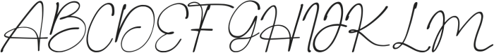 Dreamy Angel Italic otf (400) Font UPPERCASE