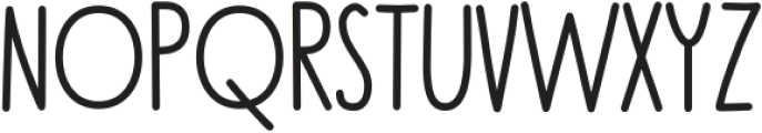 Dreamy Hope Regular otf (400) Font UPPERCASE