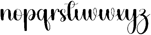 Dreamy Regular otf (400) Font LOWERCASE