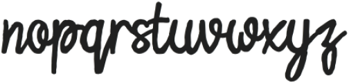 Dreamy Stroke otf (400) Font LOWERCASE