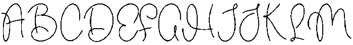 Dreamy Sunday Regular otf (400) Font UPPERCASE