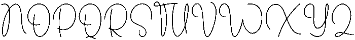 Dreamy Sunday Regular otf (400) Font UPPERCASE