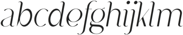 Dree Display Italic otf (400) Font LOWERCASE